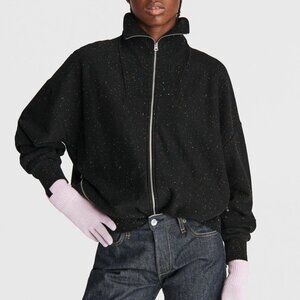 Rag & Bone City Zip Track Jacket - Black Multi XS